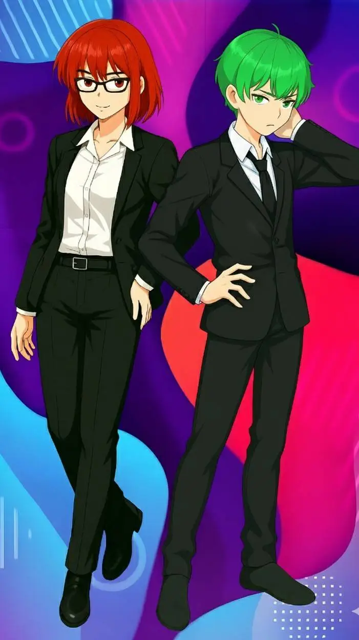 ai character: Himari & Ren background