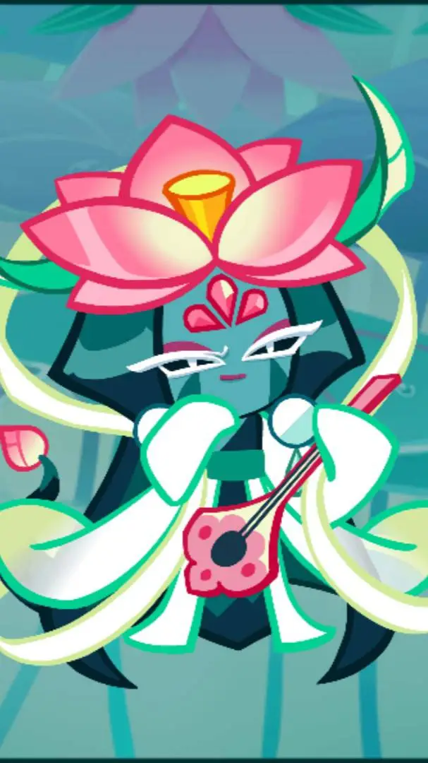 ai character: lotus dragon  background
