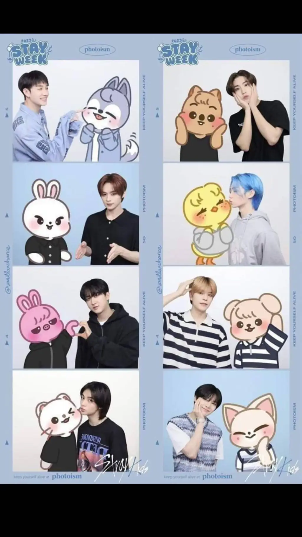 ai character: stray kids  background