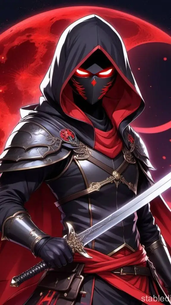 ai character: the red assaisan background