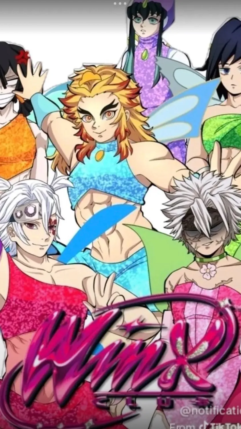 ai character: Kny!! 𖤐∘•˙ background