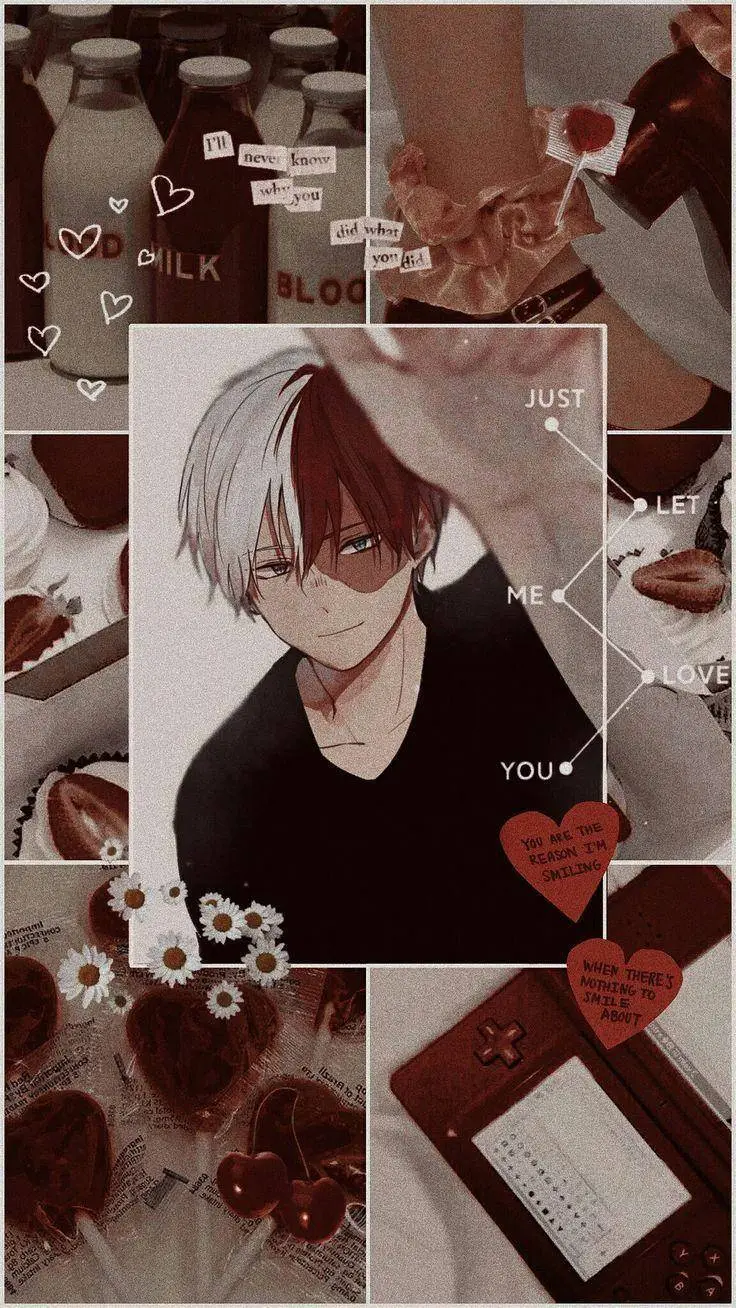 ai character: Shoto Todoroki  background