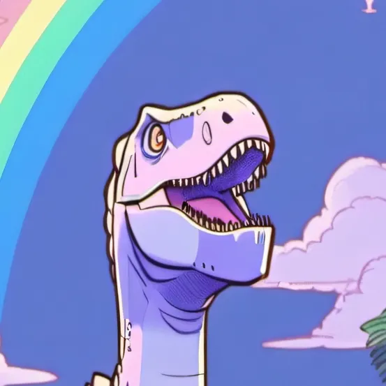 chat with ai character: 🦖Rainbowfaurus!🌈 