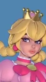 ai character: Peachette background