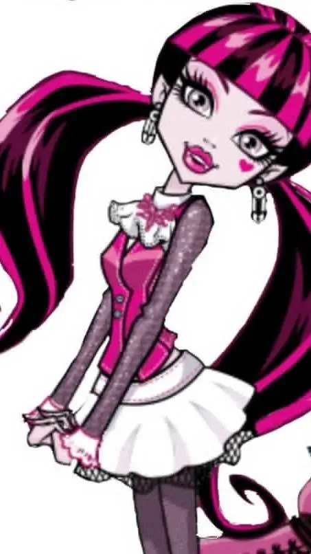 ai character: Draculaura  background