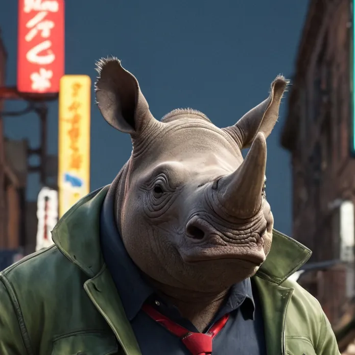 chat with ai character: Rhino gangsterino🦏