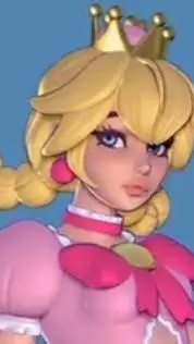 ai character: Peachette background