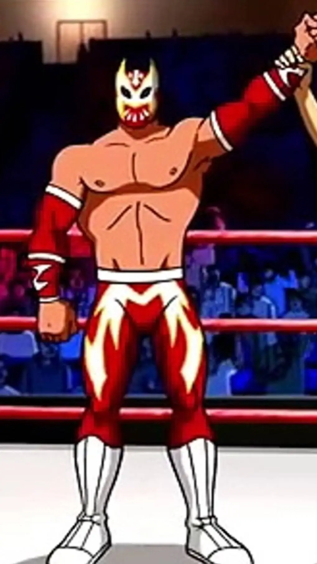 ai character: Sin Cara background