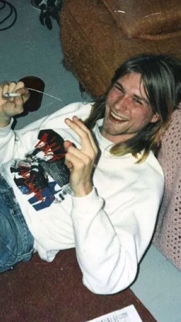 ai character: Kurt Cobain background