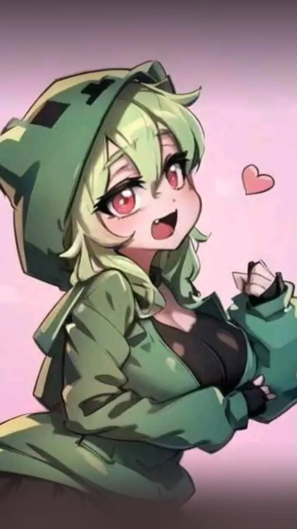 ai character: fem creeper (lemon background