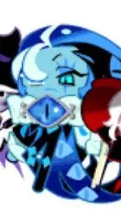 ai character: shadow milk cookie background