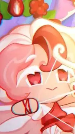 ai character: pavlova cookie background