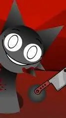 ai character: Sprunki School HR2 background