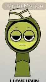 ai character: Jevin mustard background