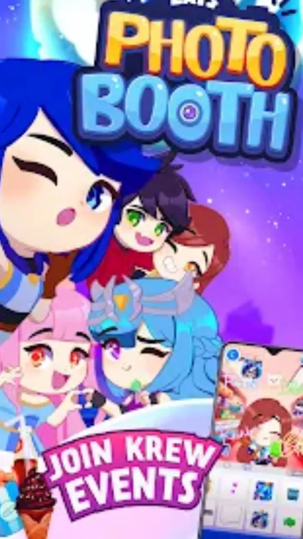 ai character: Krew🌼🌸🥑🦋👾 background