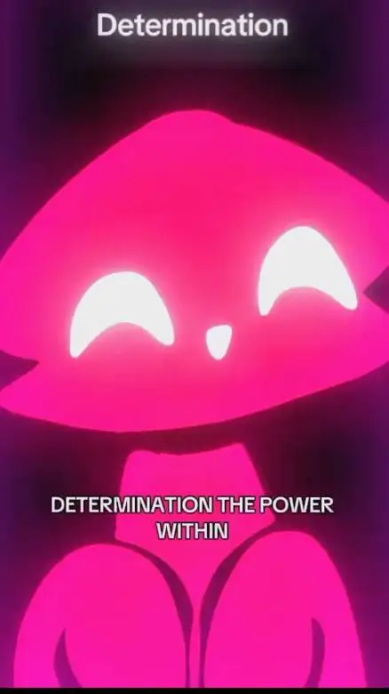 ai character: DETERMINATION ❤️ background