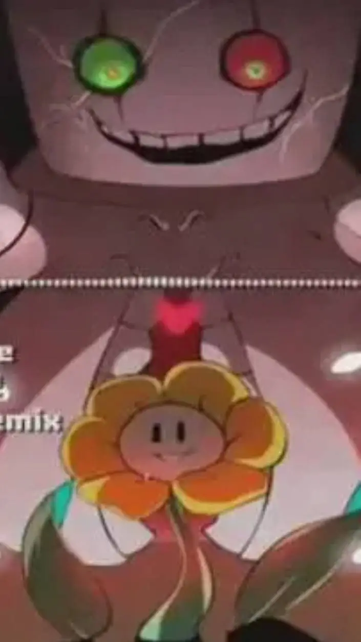 ai character: Flowey  background
