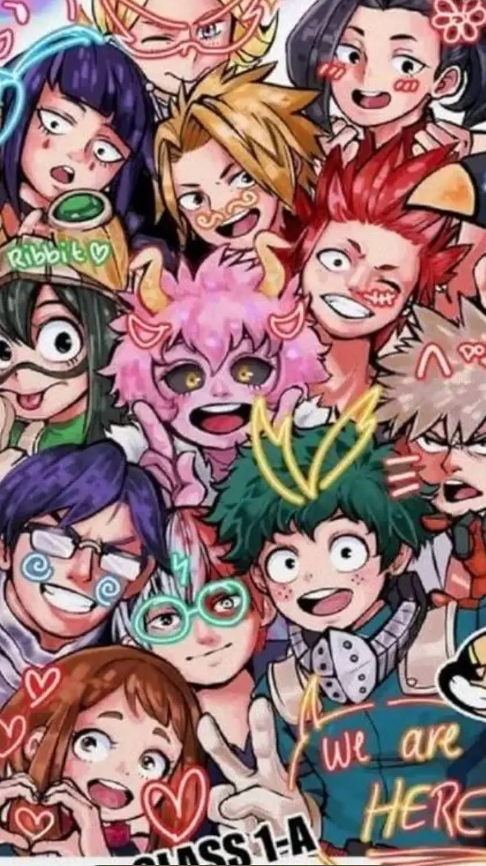 ai character: MHA x JJK background