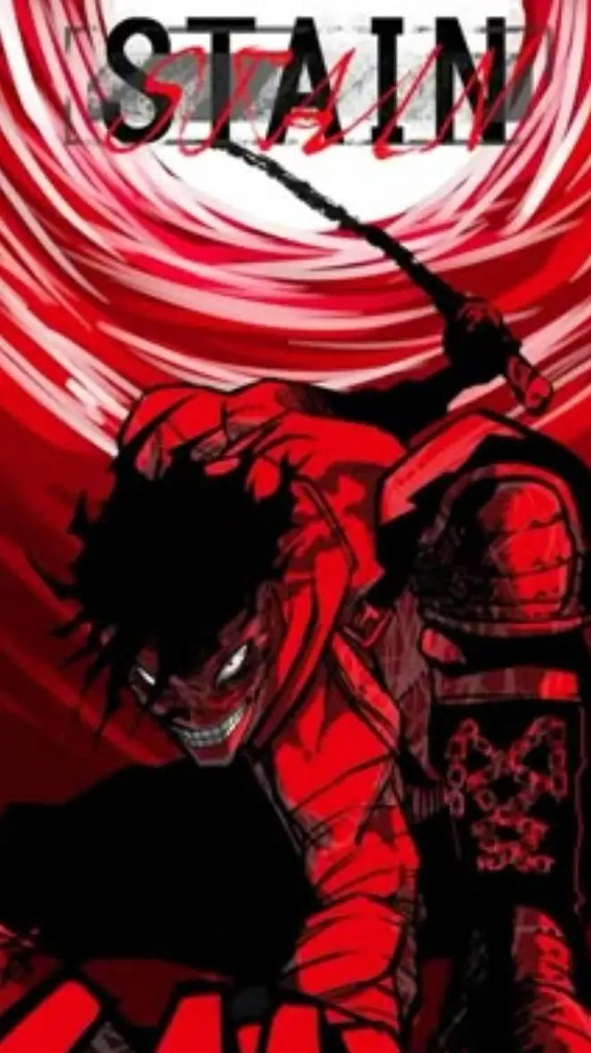 ai character: Mha stain  background