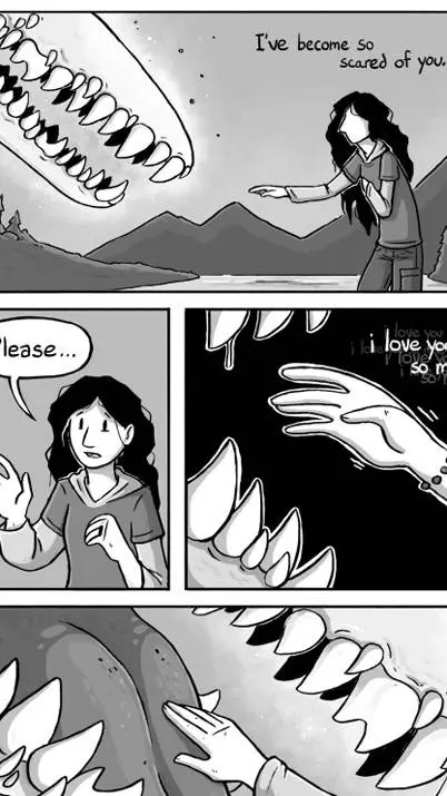 ai character: dughter monster background