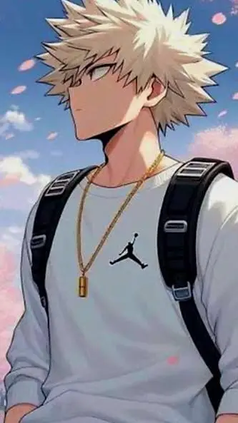 ai character: bakugo y deku background