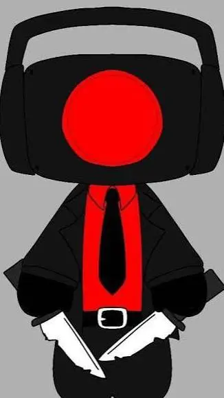 ai character: minidarkspeakerman background
