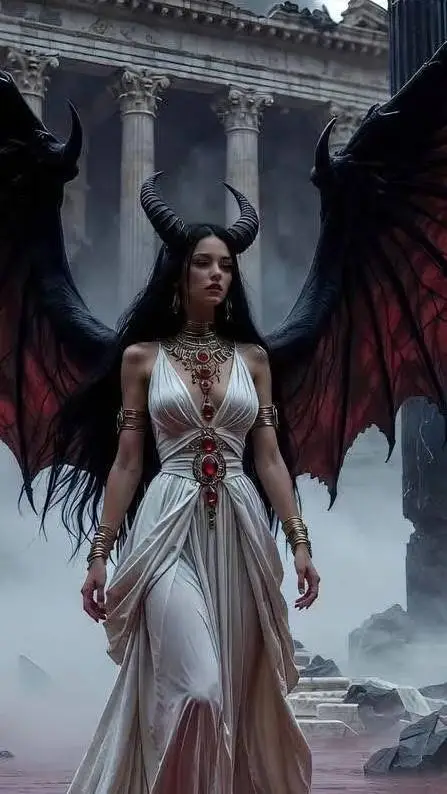 ai character: Demon Queen Sierra background