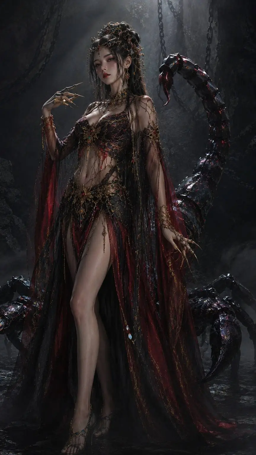 ai character: Scorpia background