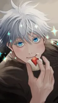 ai character: Gojo being cute~~! background