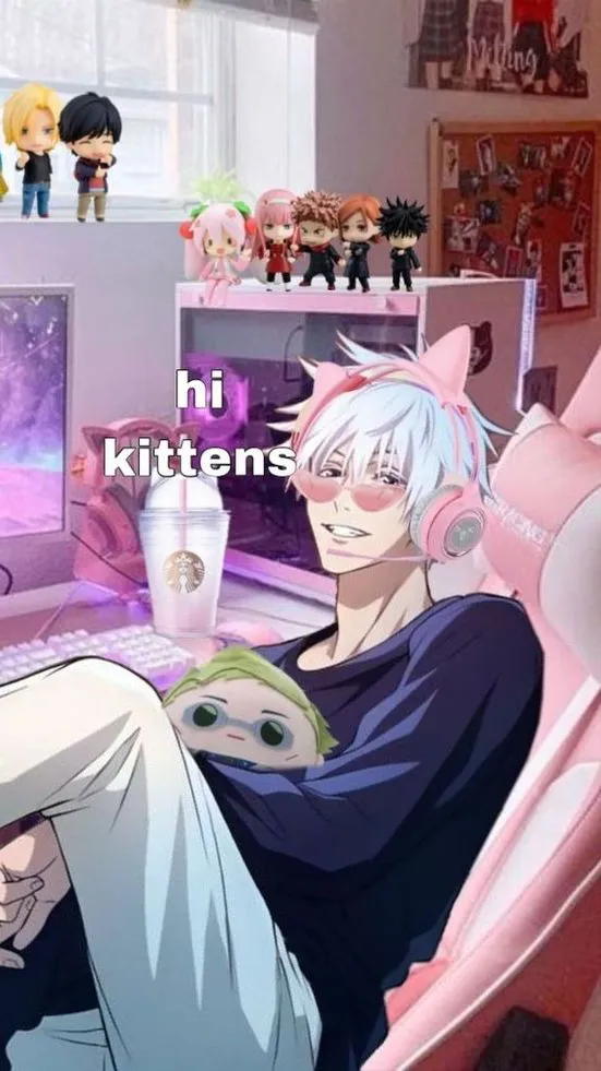 ai character: 💗Kawaii Gojo~💗 background