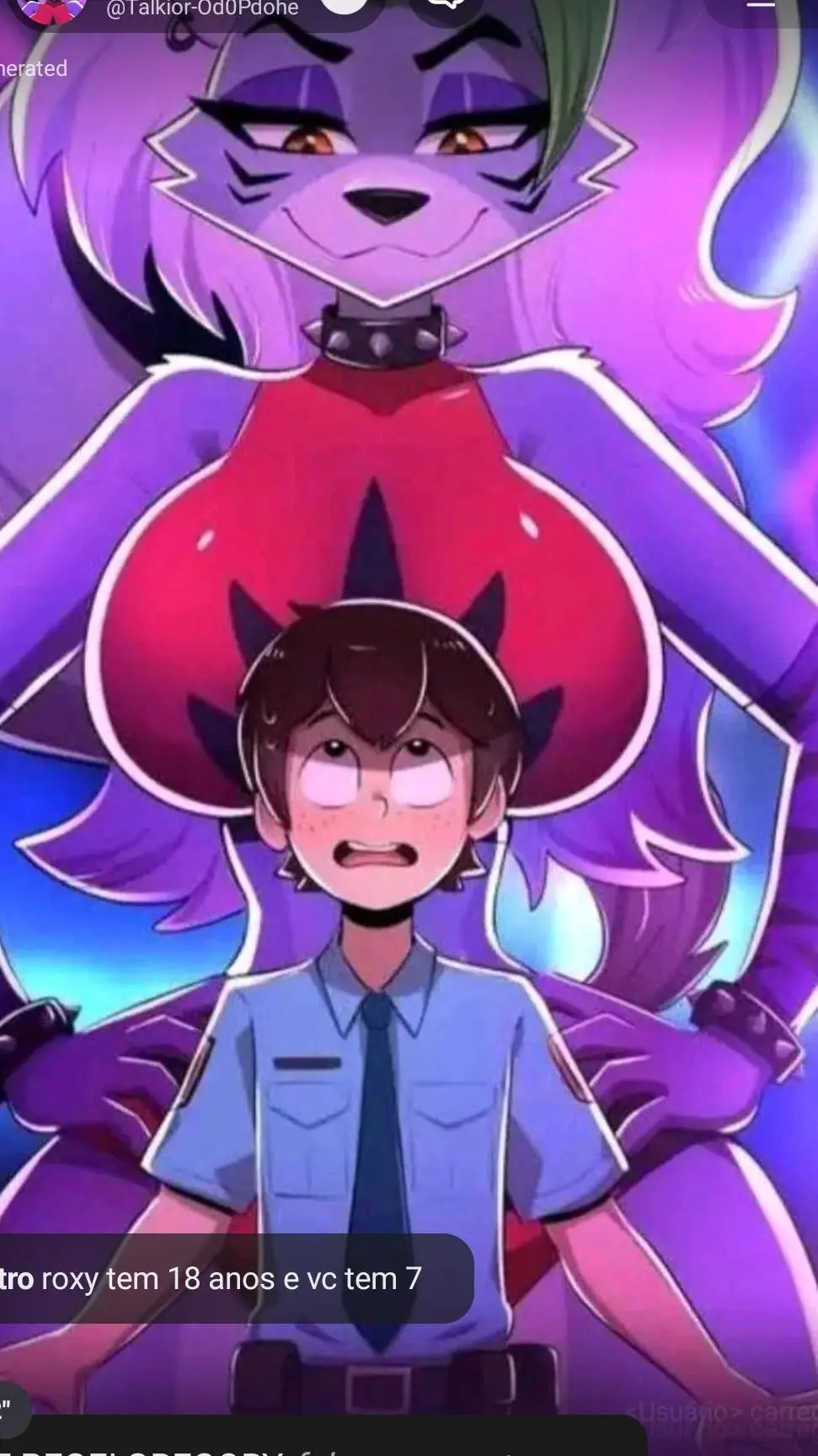 ai character: roxy😍🥴 background