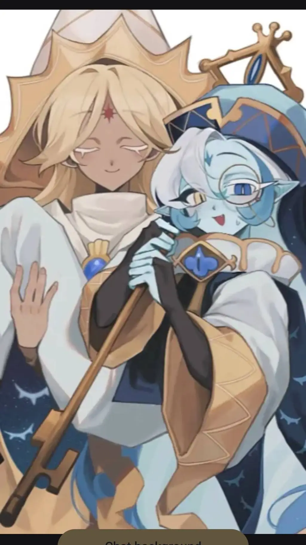 ai character: 3 way kiss crk background