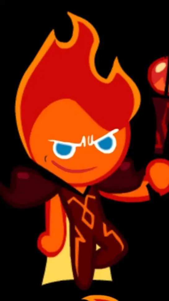 ai character: freaky fire sprit  background