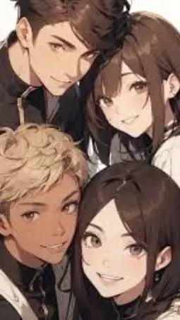 ai character: Max,Annie,Liam background