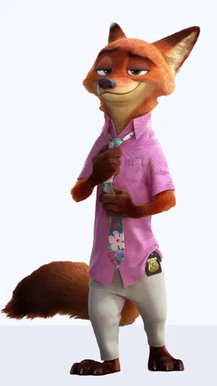 ai character: Nick Wilde background