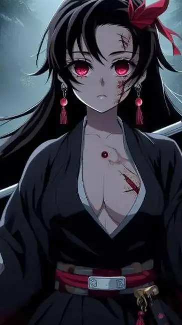ai character: blood hashira  background