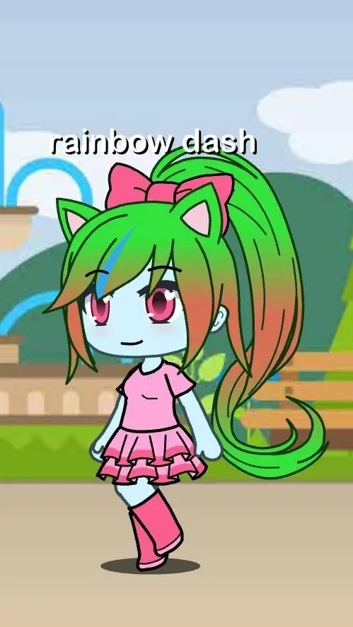 ai character: Rainbow dash background