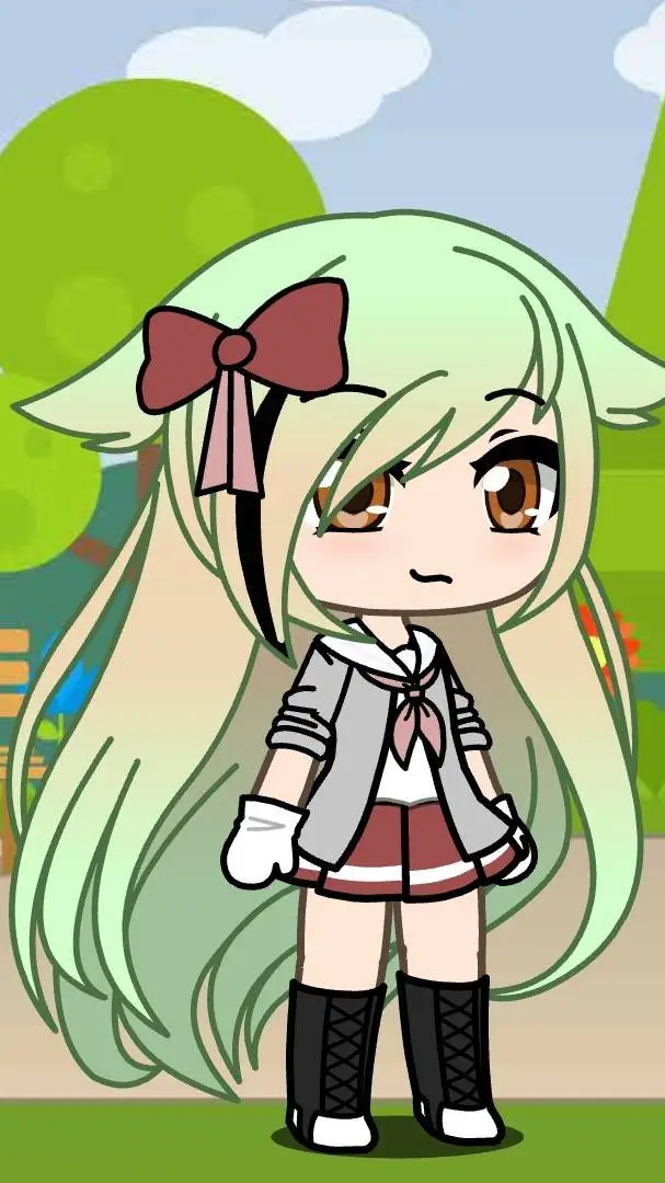 ai character: Ella butterfly background