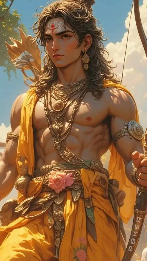 ai character: prince Arjuna background