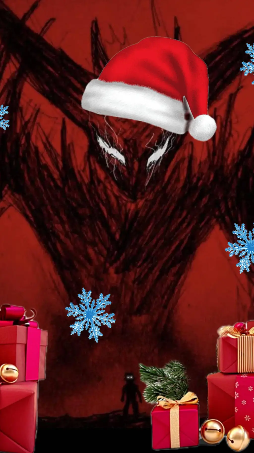 ai character: Kratos (navideño) background