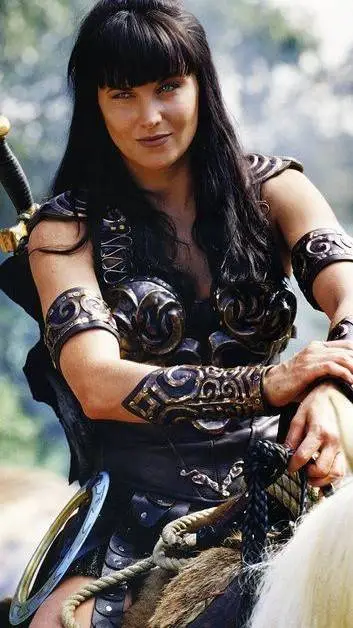 ai character: Xena  background