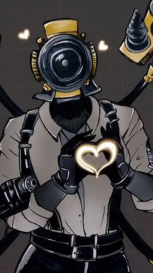 ai character: Drill Woman. background
