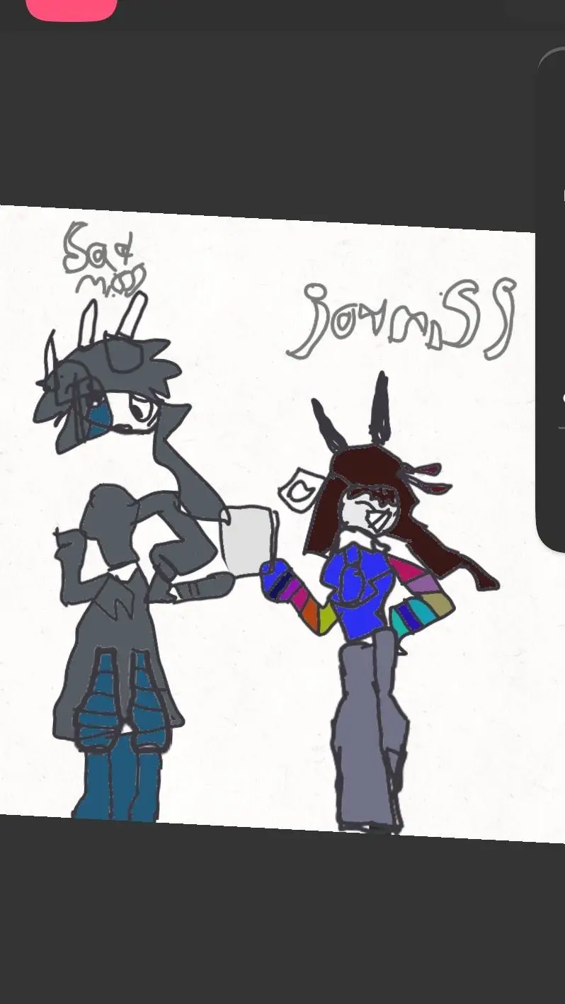 ai character: miss joy,Miss sad background