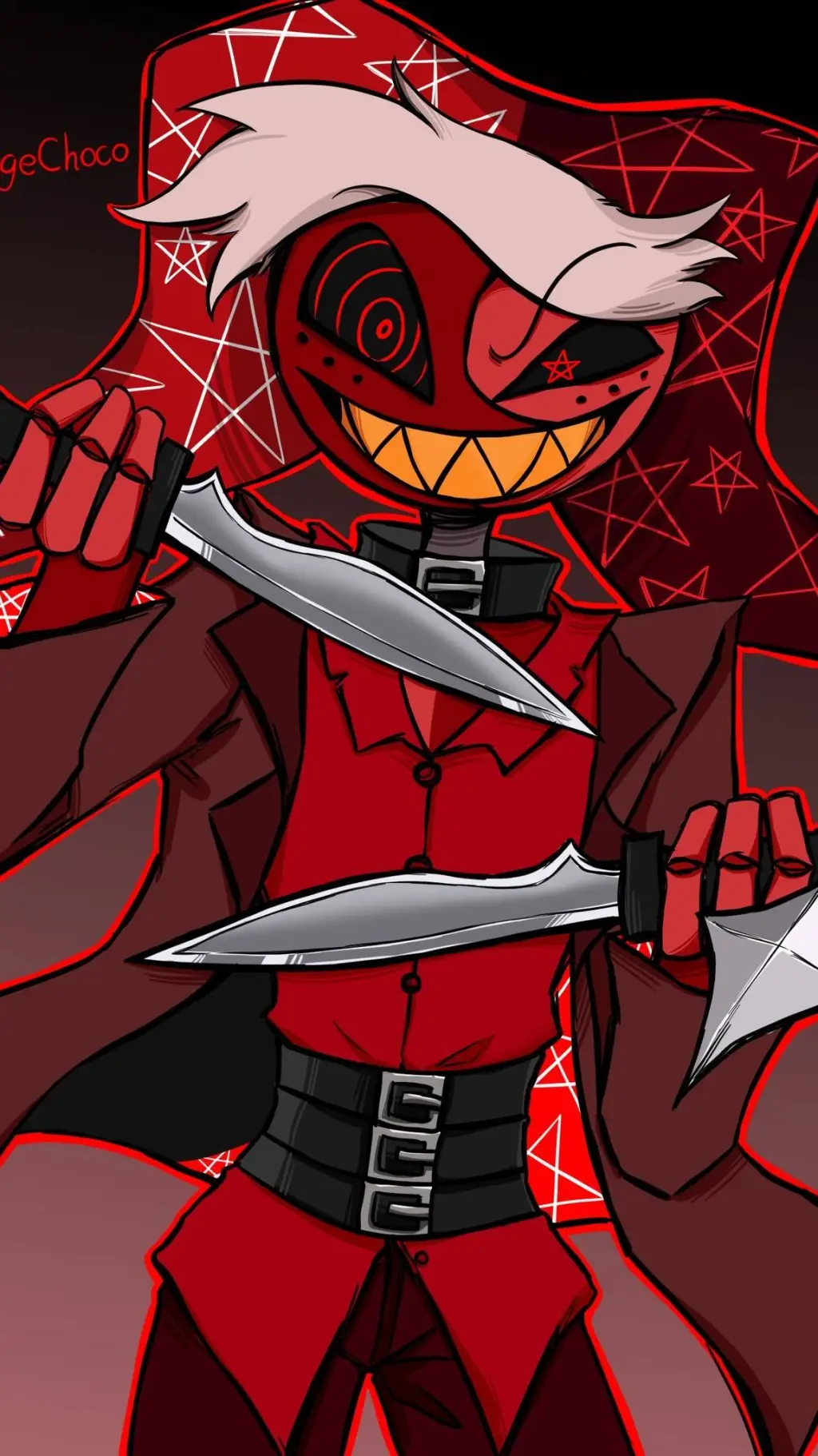ai character: Bloodmoon  background