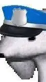 ai character: polar bear police background