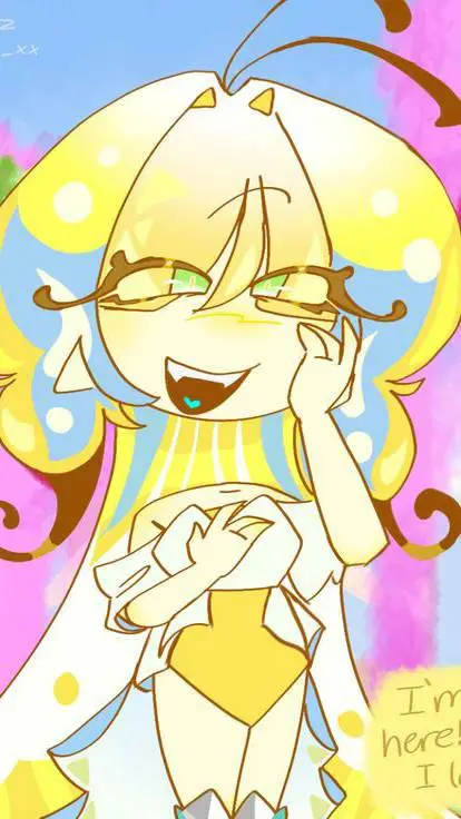 ai character: Sugarfly Cookie🦋💛 background