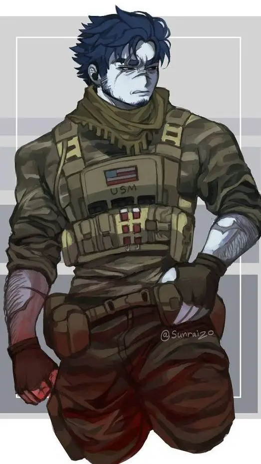 ai character: Guest 1337💙💚 background