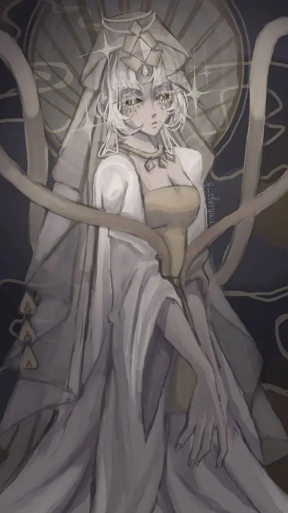 ai character: Mystic Flour🤍 background