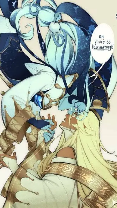 ai character: Vanilla and Sage💙💛 background