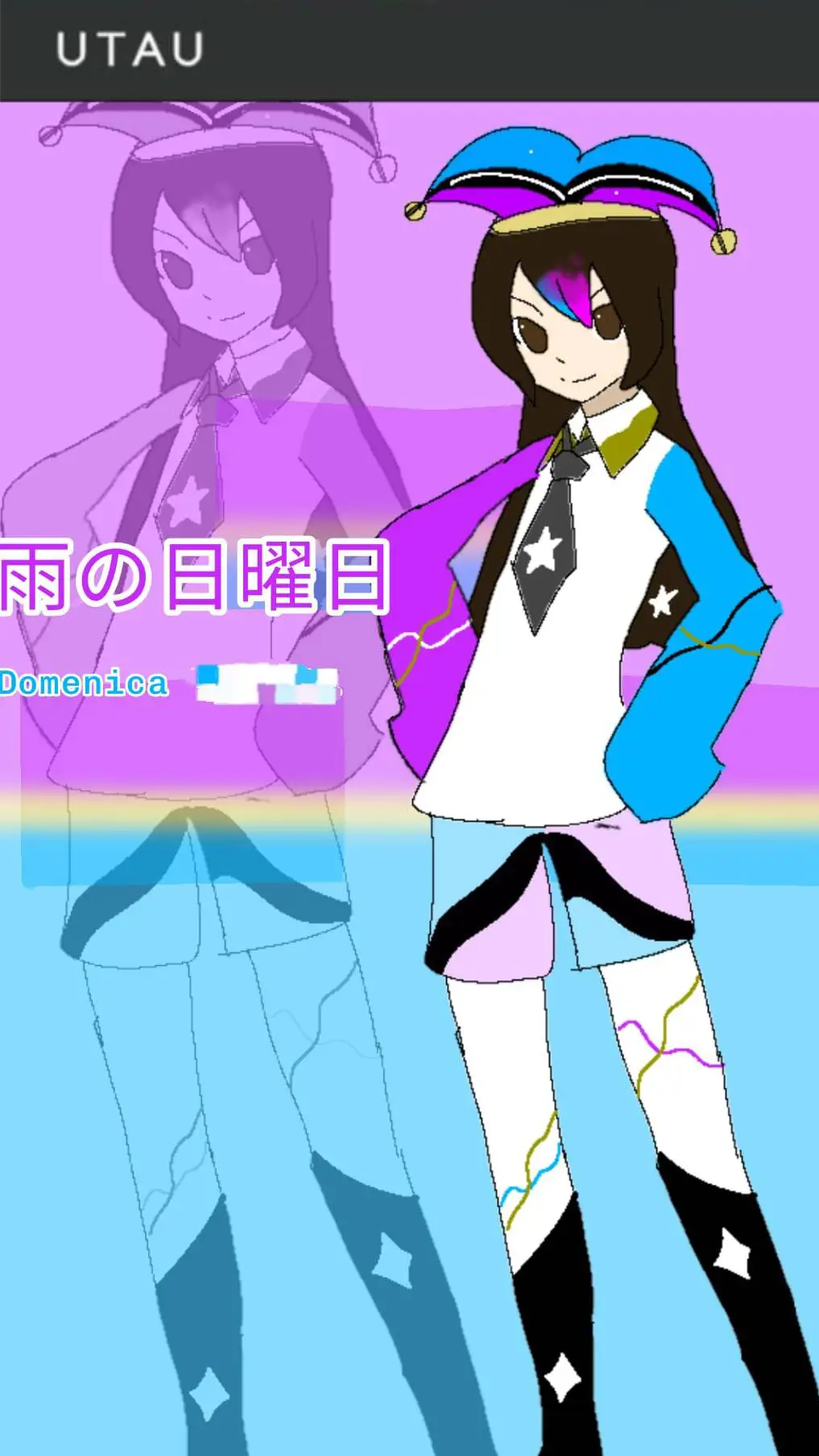 ai character: 💛🖤🤍Diming★★★💜💙 background